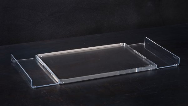 Acrylglas Schneidebrett mit Auffangschale Größe L